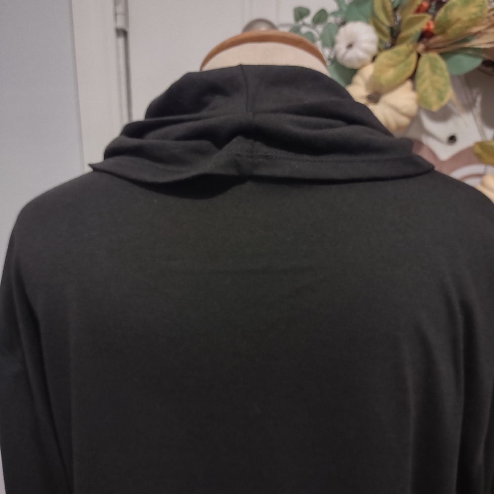 Faded Glory Black 3/4 Sleeve Top Cowl Neck 1X - Picture 12 of 12